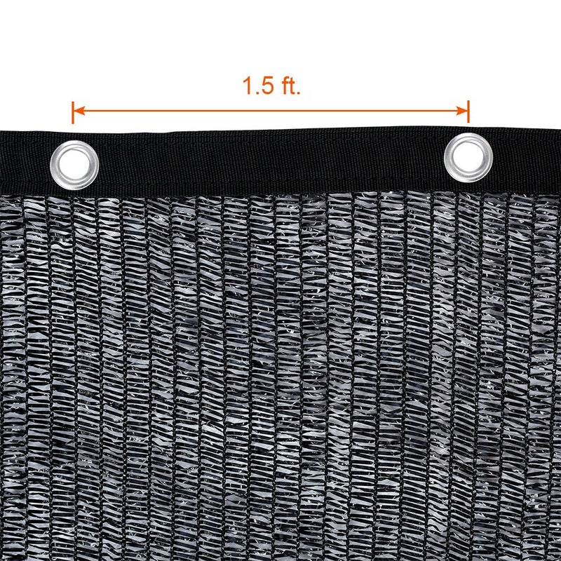 Agfabric 10x12ft Shade Cloth 50% Sun Shade Cloth with Grommets for Garden Patio, Black - Image 4